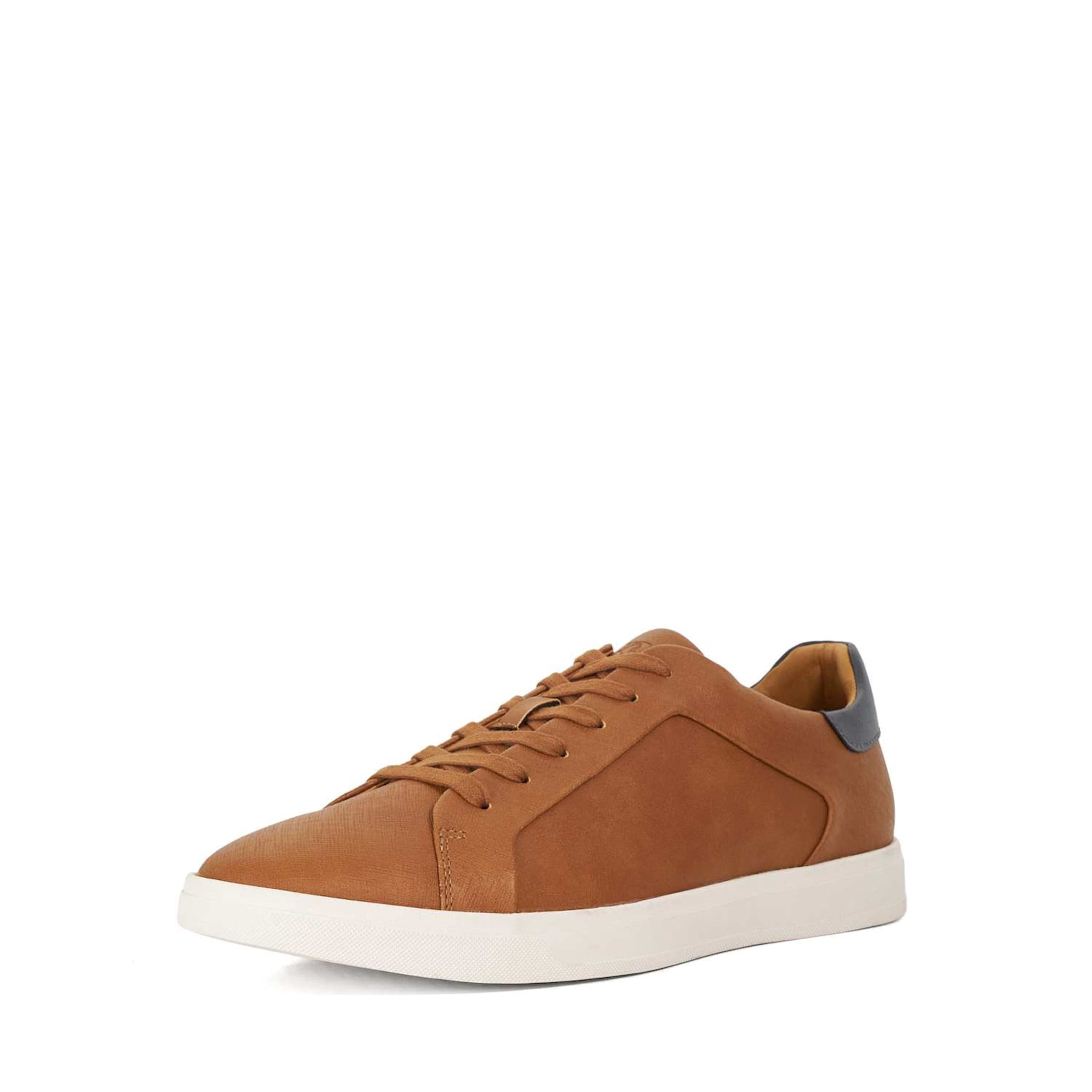 Dune LONDON Sneakers laag 'Traces' in Bruin: voorkant