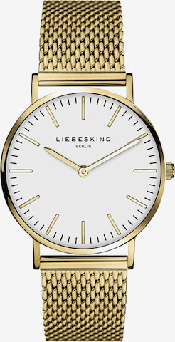 Liebeskind Berlin Analoog horloge 'New Case' in Goud: voorkant