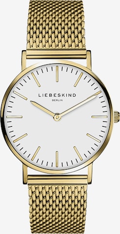 Liebeskind Berlin Uhr 'New Case' in Gold: predná strana