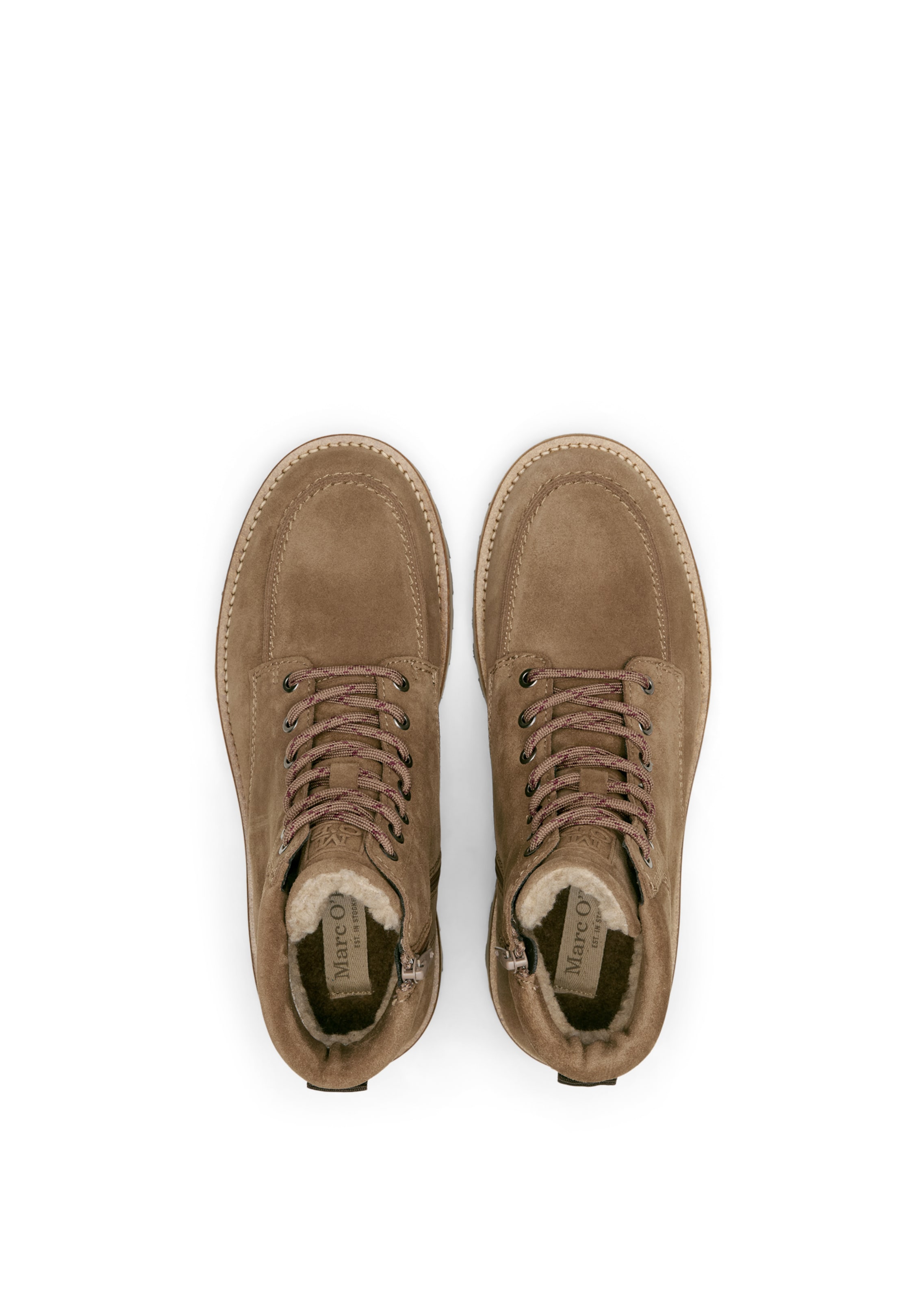 Marc O'Polo Nauhabootsit 'Jack' värissä ruskea