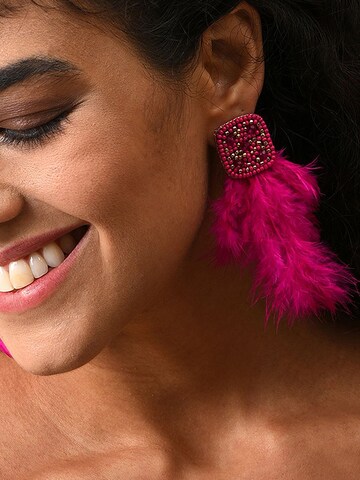 SOHI Náušnice 'Mabel' – pink