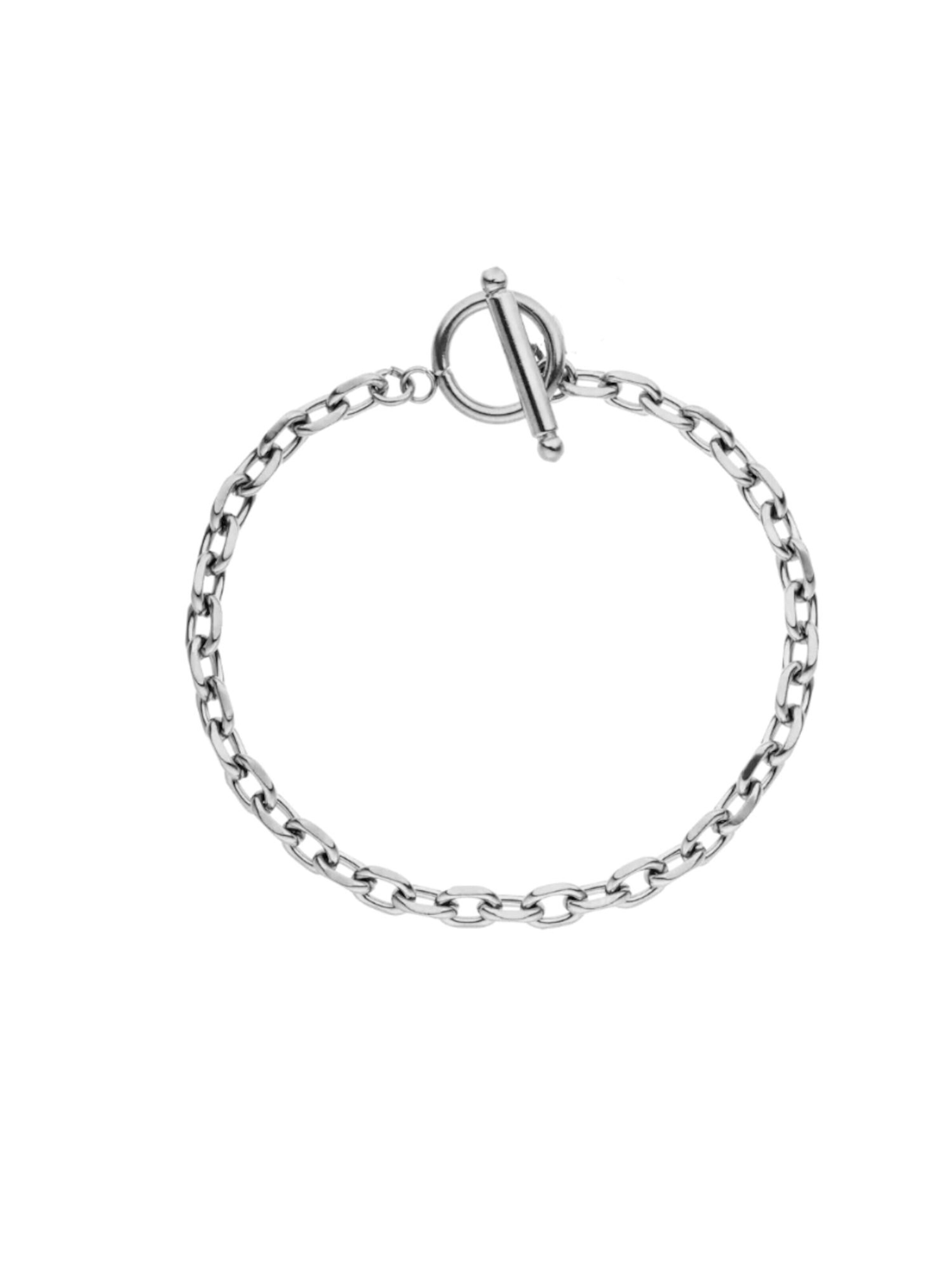 Cala Rose - Pulseira 'RIVA' em prata: frente