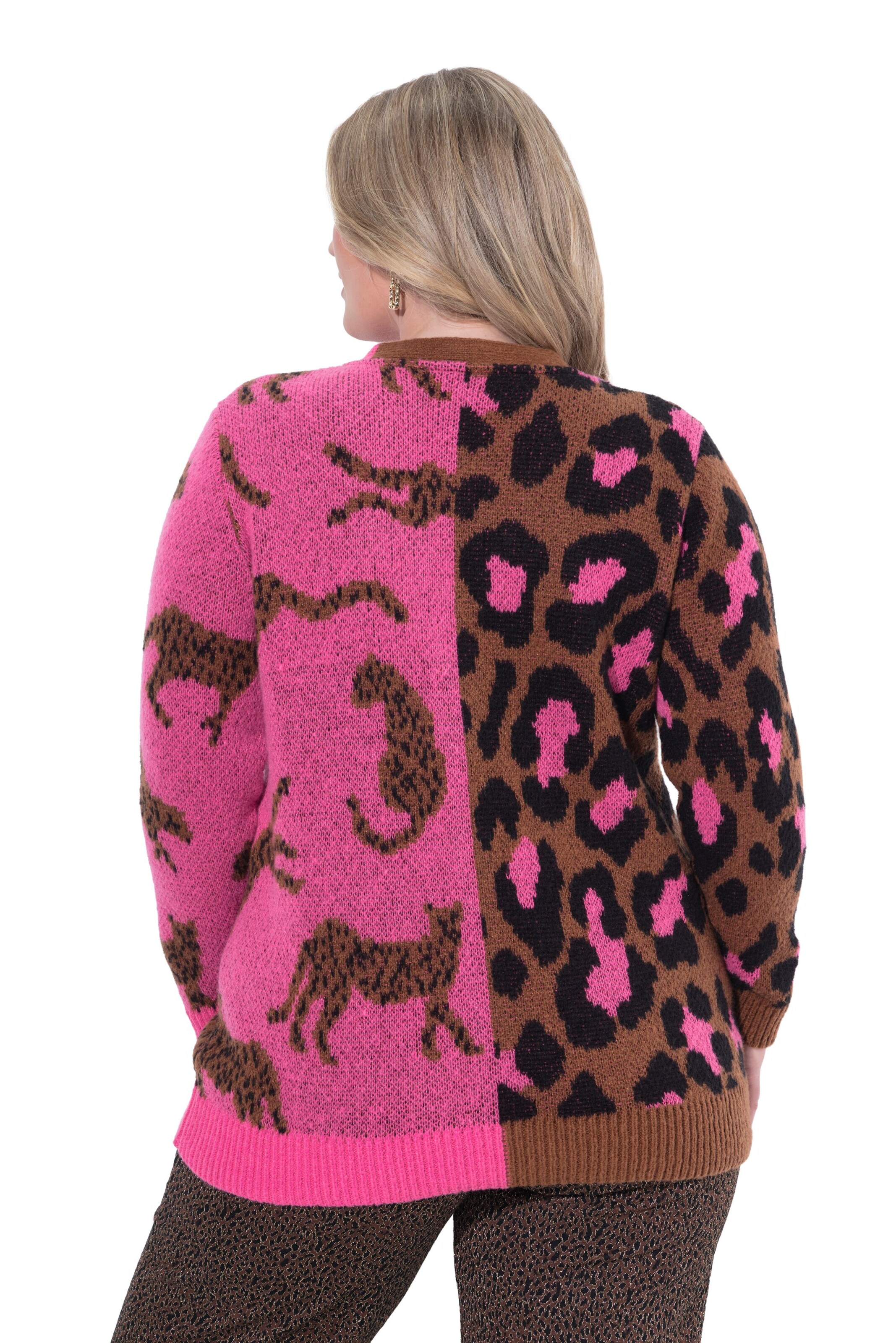 MIAMODA Gebreid vest in Roze