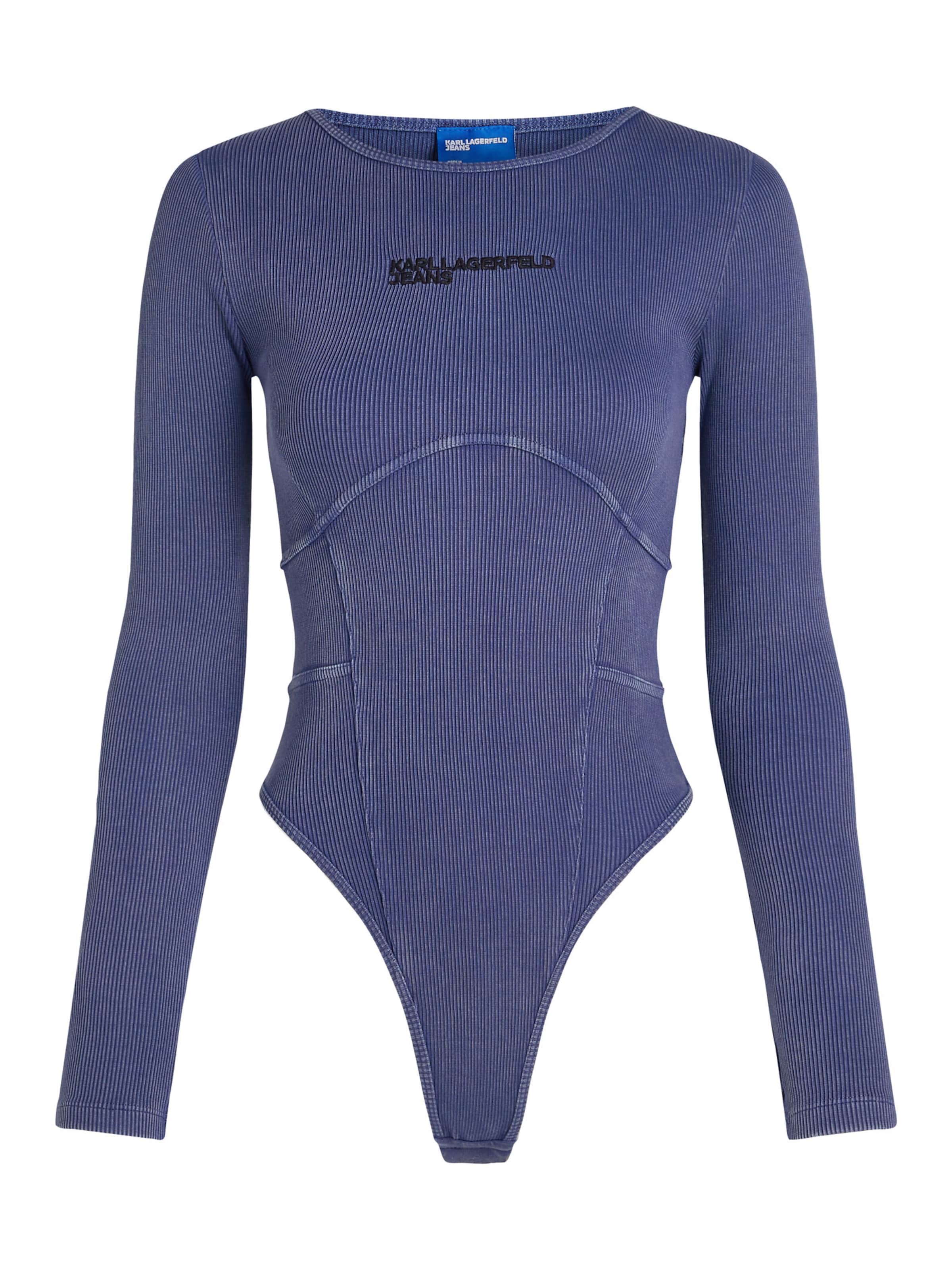 KARL LAGERFELD JEANS Κορμάκι-μπλουζάκι σε μπλε: μπροστά