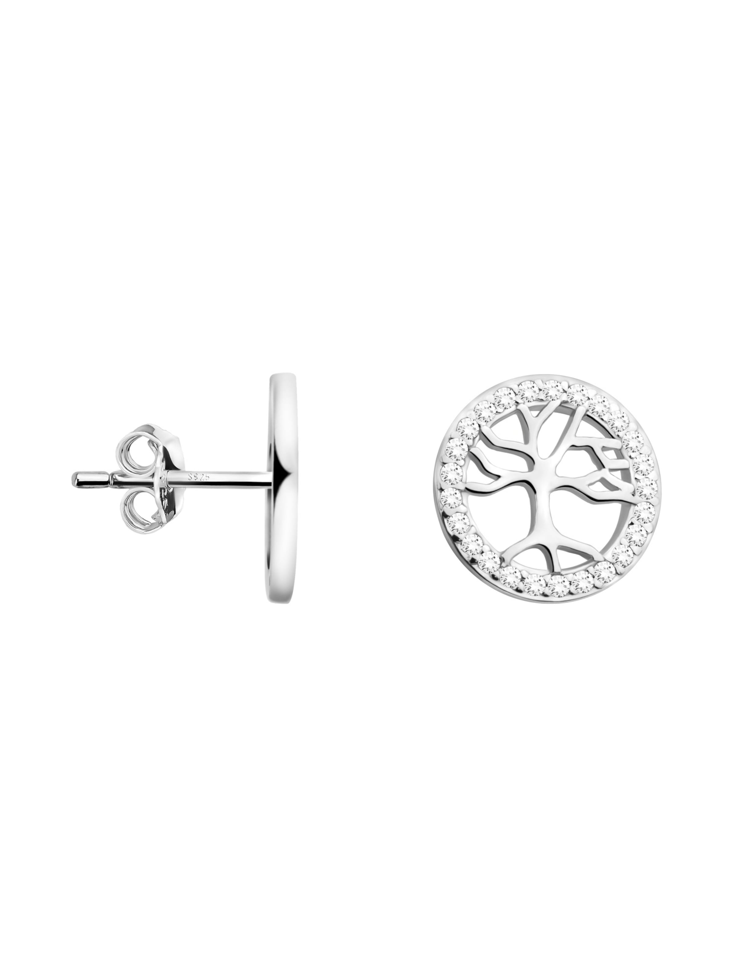Sofia Milani Ohrringe 'Tree'‌‌‌‌‌‌ in Silber: Vorderseite
