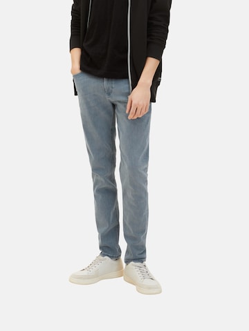 Coupe slim Jean TOM TAILOR DENIM en bleu : devant