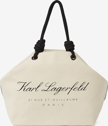 Karl Lagerfeld Rantakassi ' HOTEL' värissä beige: etupuoli