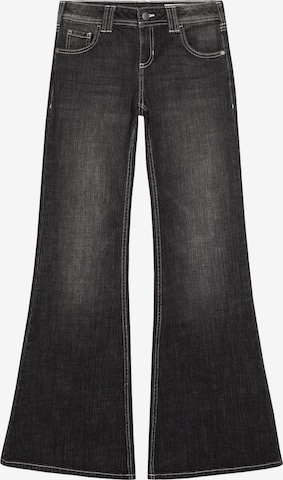 Bershka Flared Jeans in Black: front