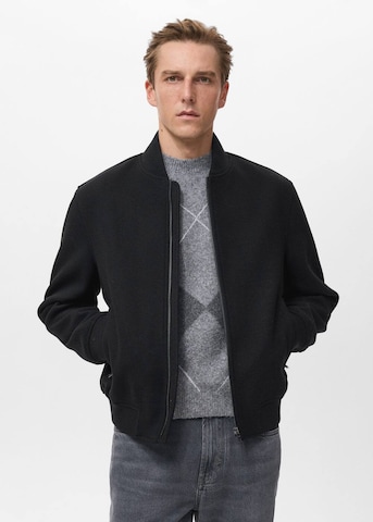 MANGO MAN Between-Season Jacket 'Normand' in Black: front