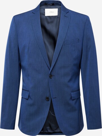 s.Oliver BLACK LABEL Slim fit Suit Jacket in Blue: front