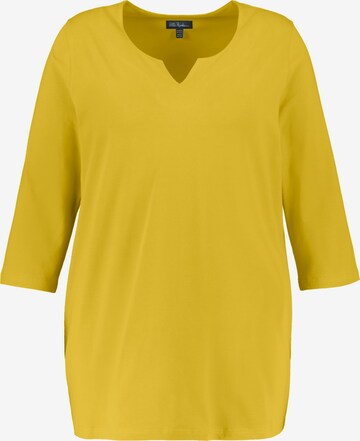 T-shirt Ulla Popken en jaune : devant