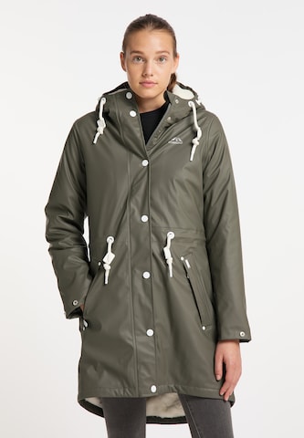 ICEBOUND Raincoat in Green: front