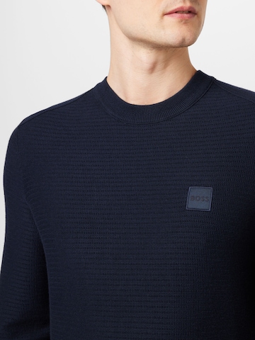 BOSS Orange Pullover 'Anion' in Blau