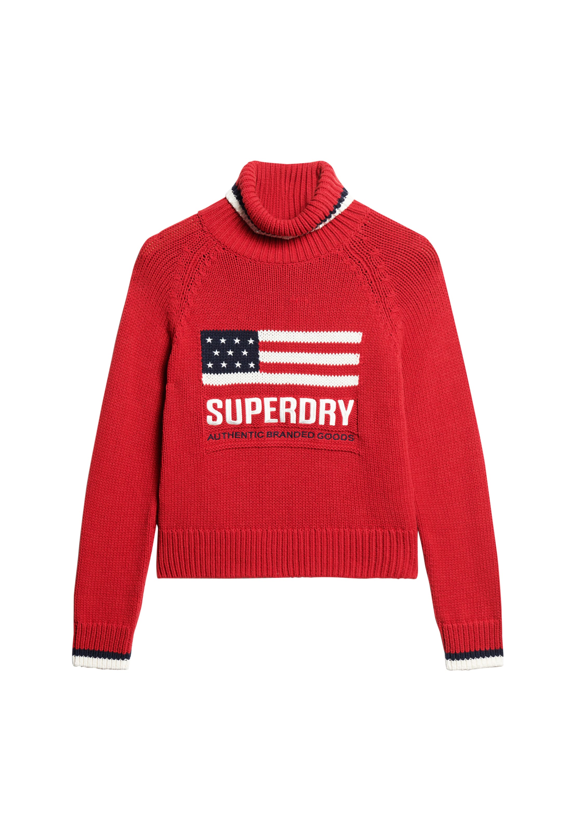 Superdry Trui Americana in Rood ABOUT YOU