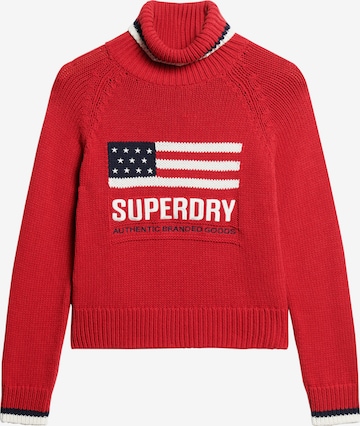 Superdry Pullover 'Americana' in Rot: Vorderseite