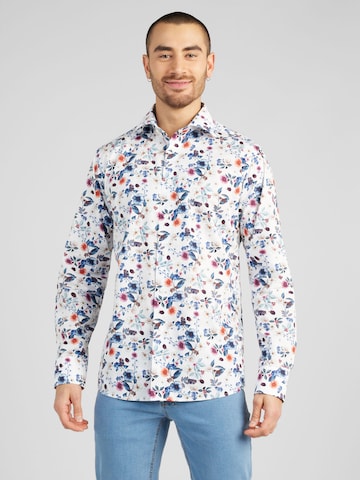 ETON Slim fit Button Up Shirt in White: front