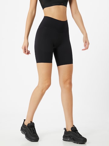 Skinny Pantalon de sport 'FRANZ' Athlecia en noir : devant