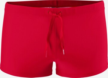 BENCH Boxerbadehose mit Außenkordel in Rot: predná strana