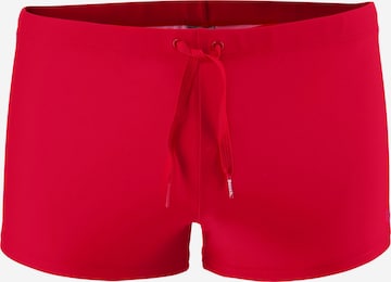 BENCH Boxerbadehose mit Außenkordel in Rot: predná strana
