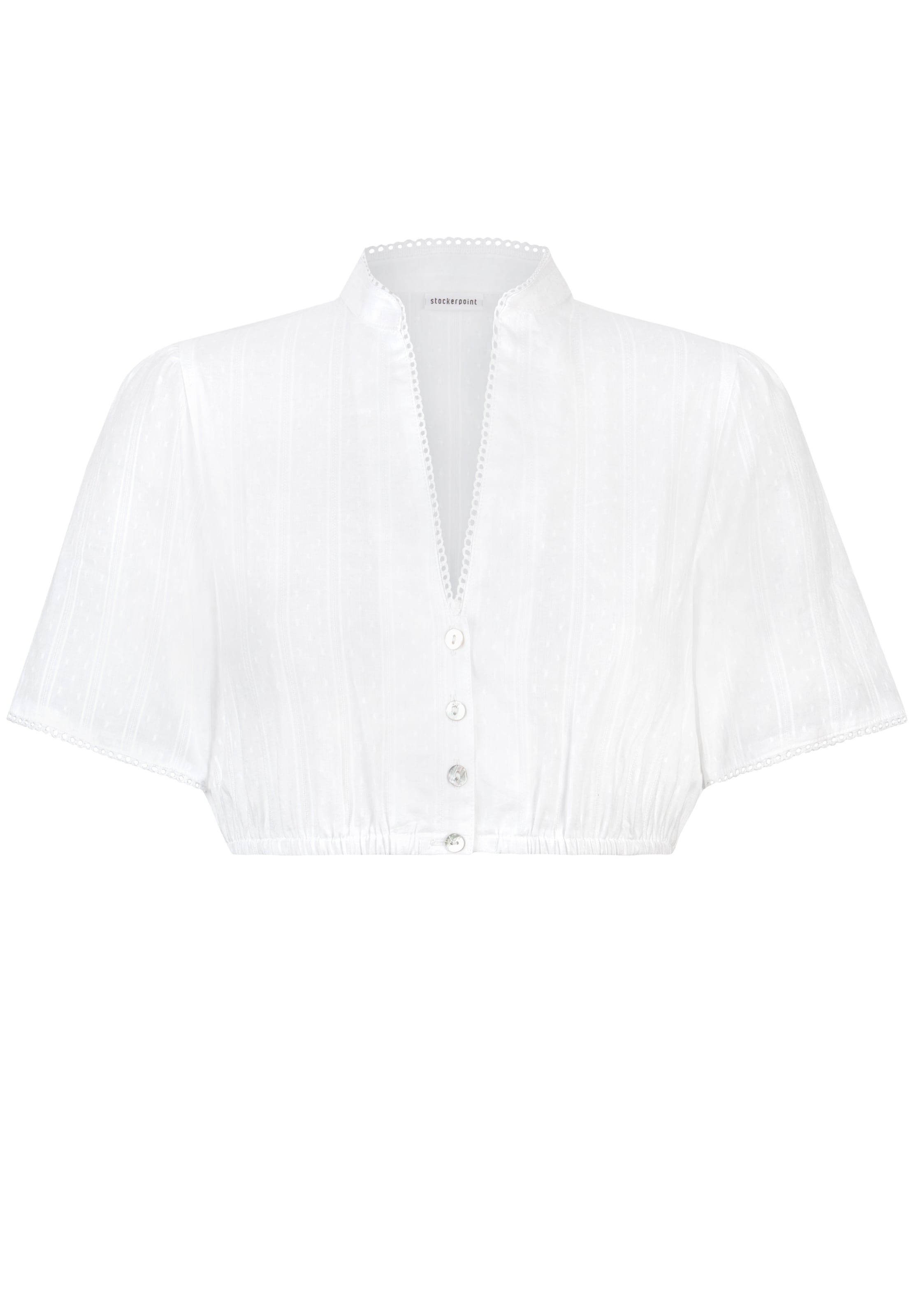 STOCKERPOINT Trachtenbluse 'Tabea' in Weiß: Vorderseite
