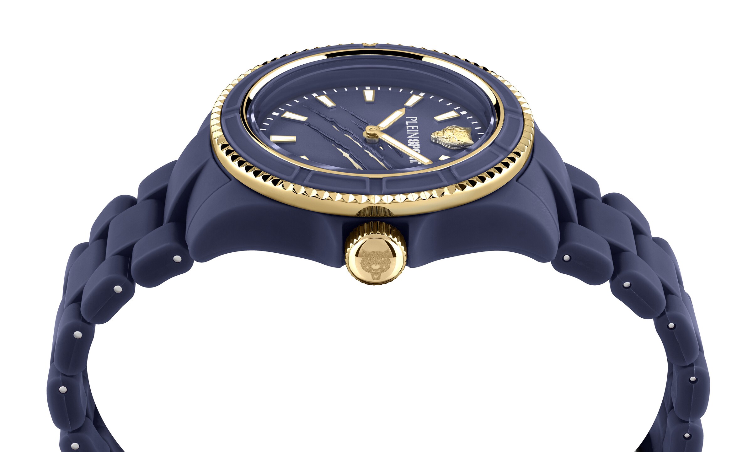 Plein Sport Analoguhr 'The Scratch' in Blau
