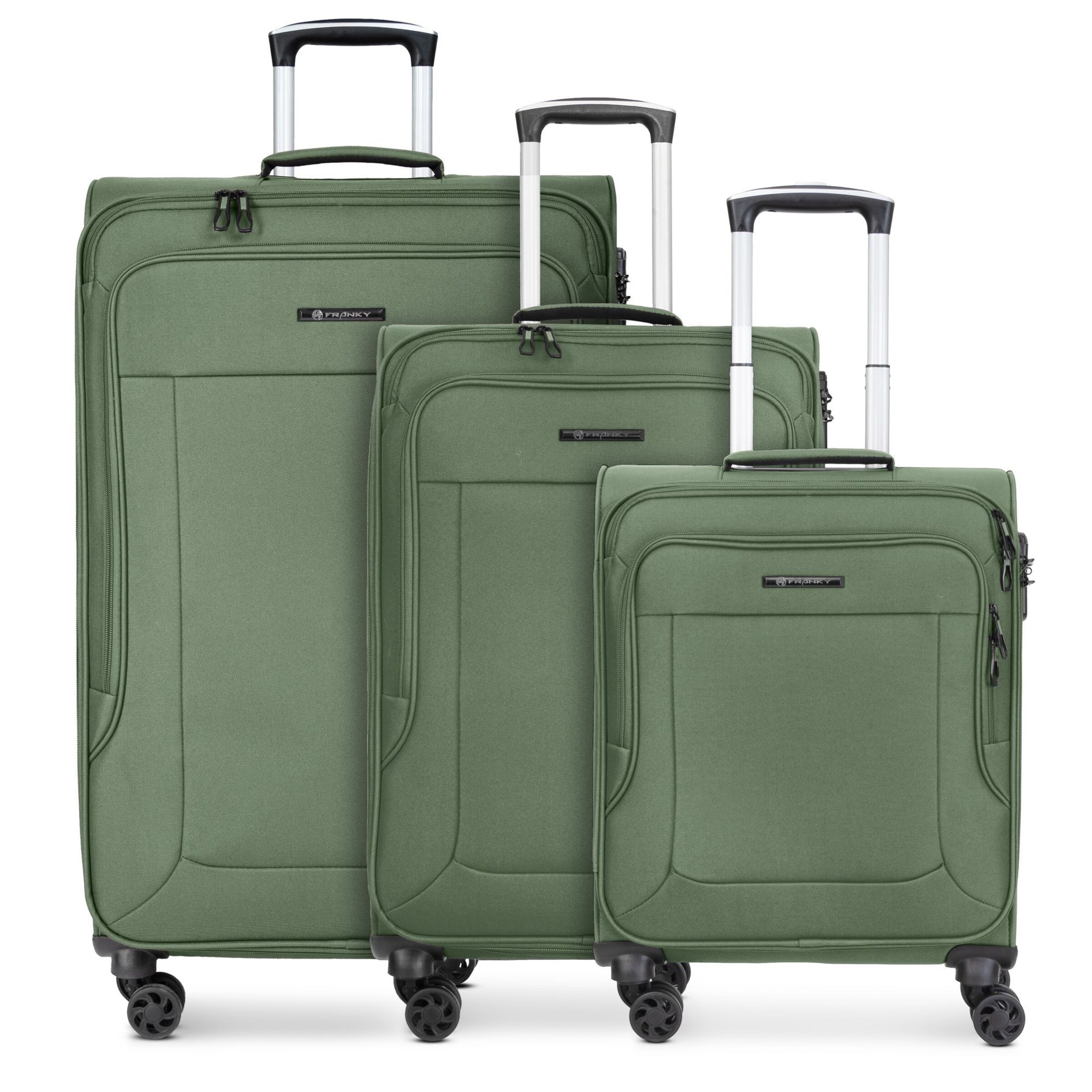 Franky Suitcase set 'Melbourne 3.0' in Green: front