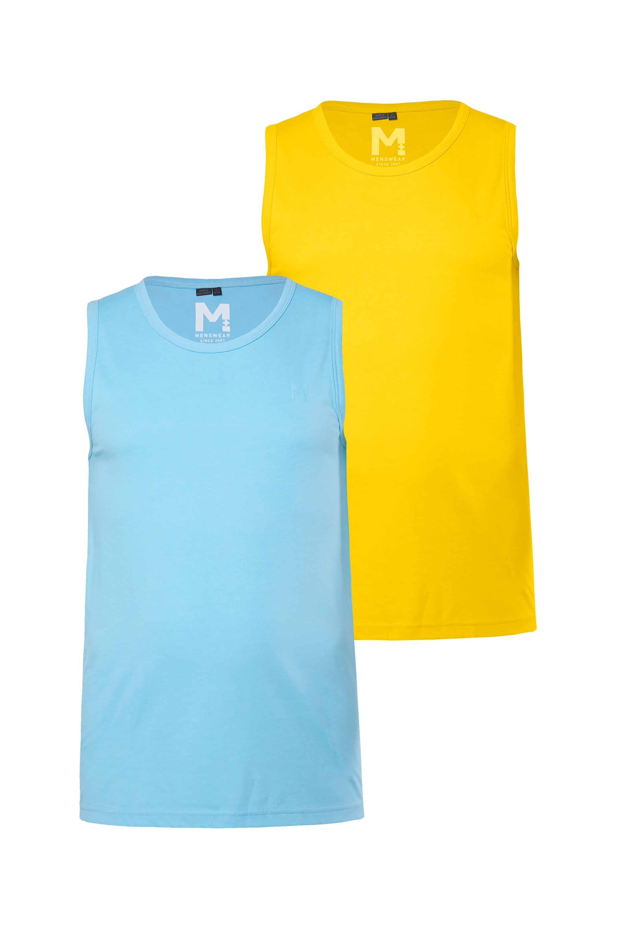 Men Plus Shirt in Blue: front