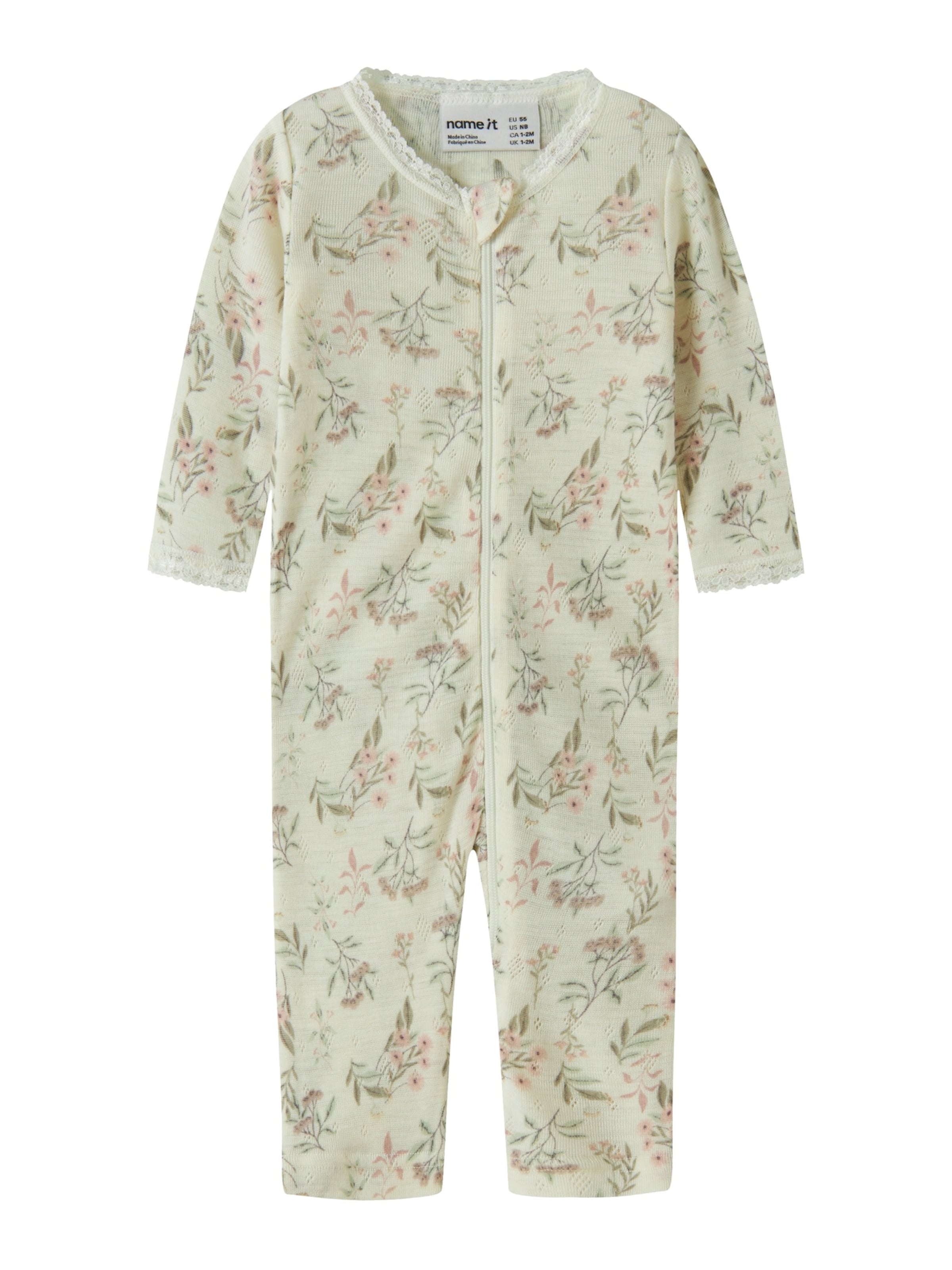 Pyjama 'NBFWANG' NAME IT en blanc : devant