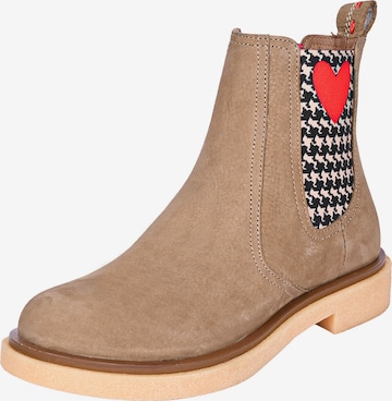 Crickit Chelsea boots ' NORINA ' in Bruin: voorkant