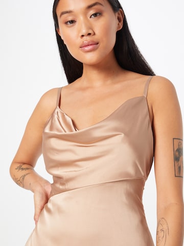 Chi Chi London Cocktail Dress in Beige