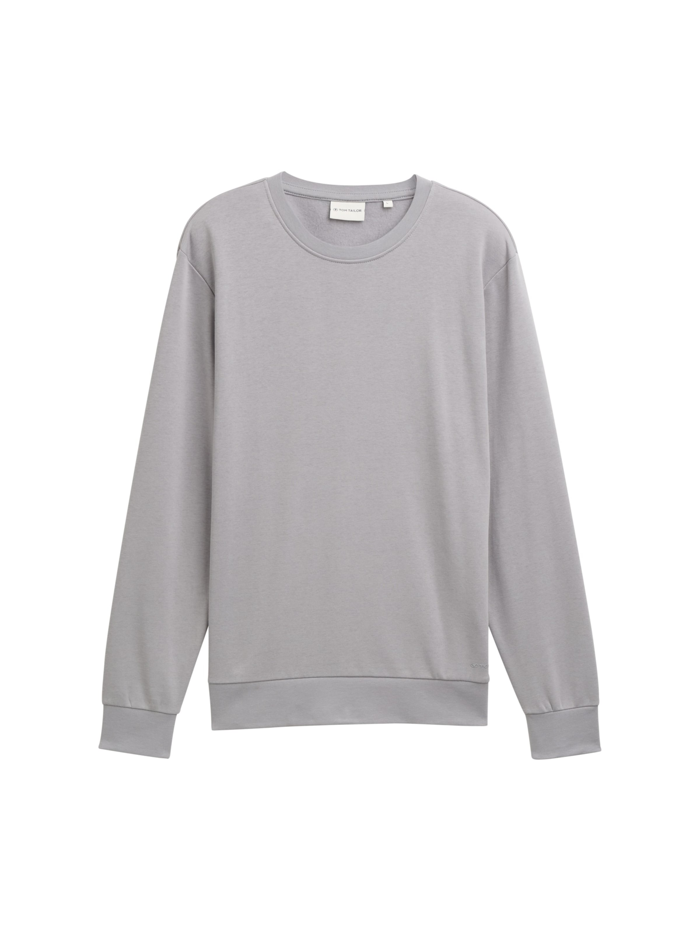 TOM TAILOR Sweatshirt in Grau: Vorderseite