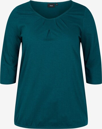 Zizzi Blouse 'MLOA' in Groen: voorkant