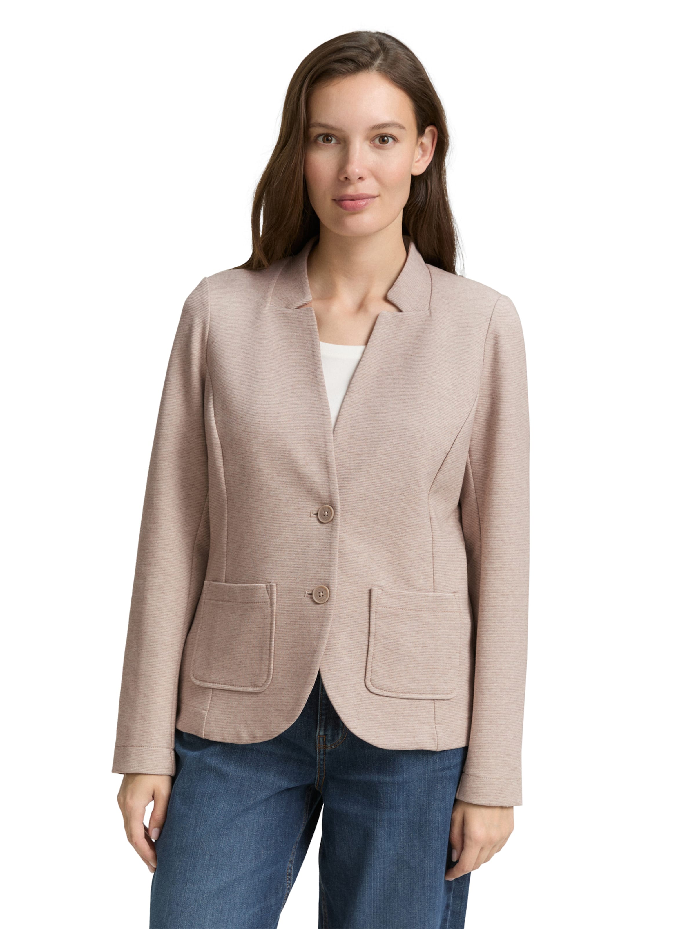 TOM TAILOR Blazer in Grey: front