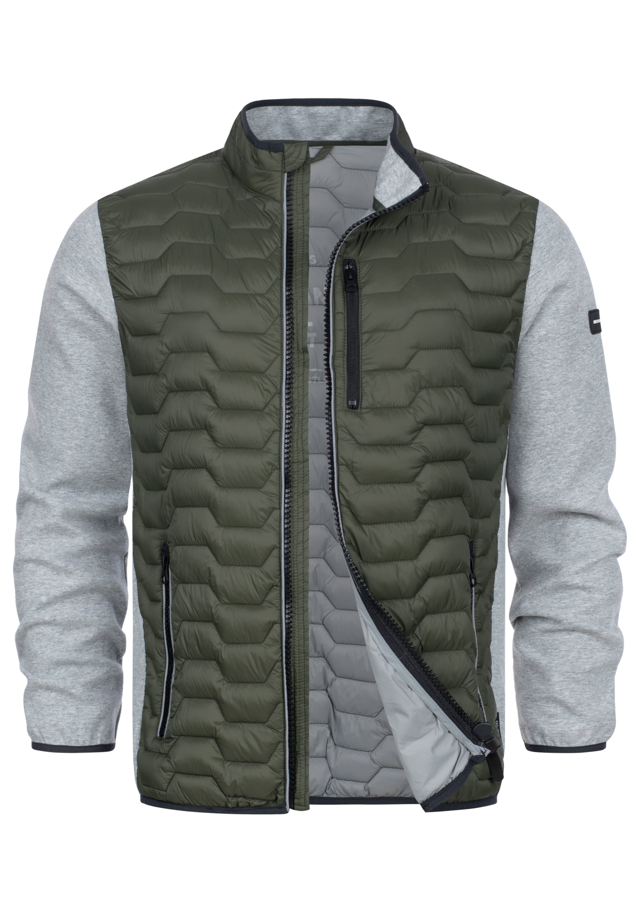 INDICODE JEANS Between-Season Jacket 'INErlando' in Green: front