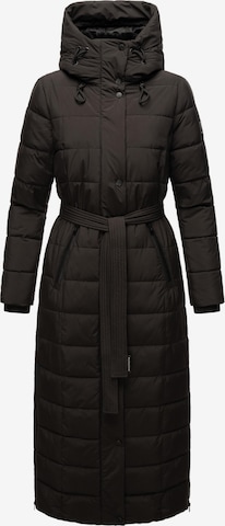 NAVAHOO Winter Coat 'Das Teil XIV' in Black: front