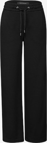 STREET ONE Wide Leg Hose in Schwarz: Vorderseite
