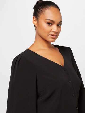 Vero Moda Curve - Blusa 'CNAJA' em preto