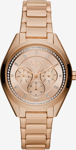 ARMANI EXCHANGE Uhr in Gold: predná strana