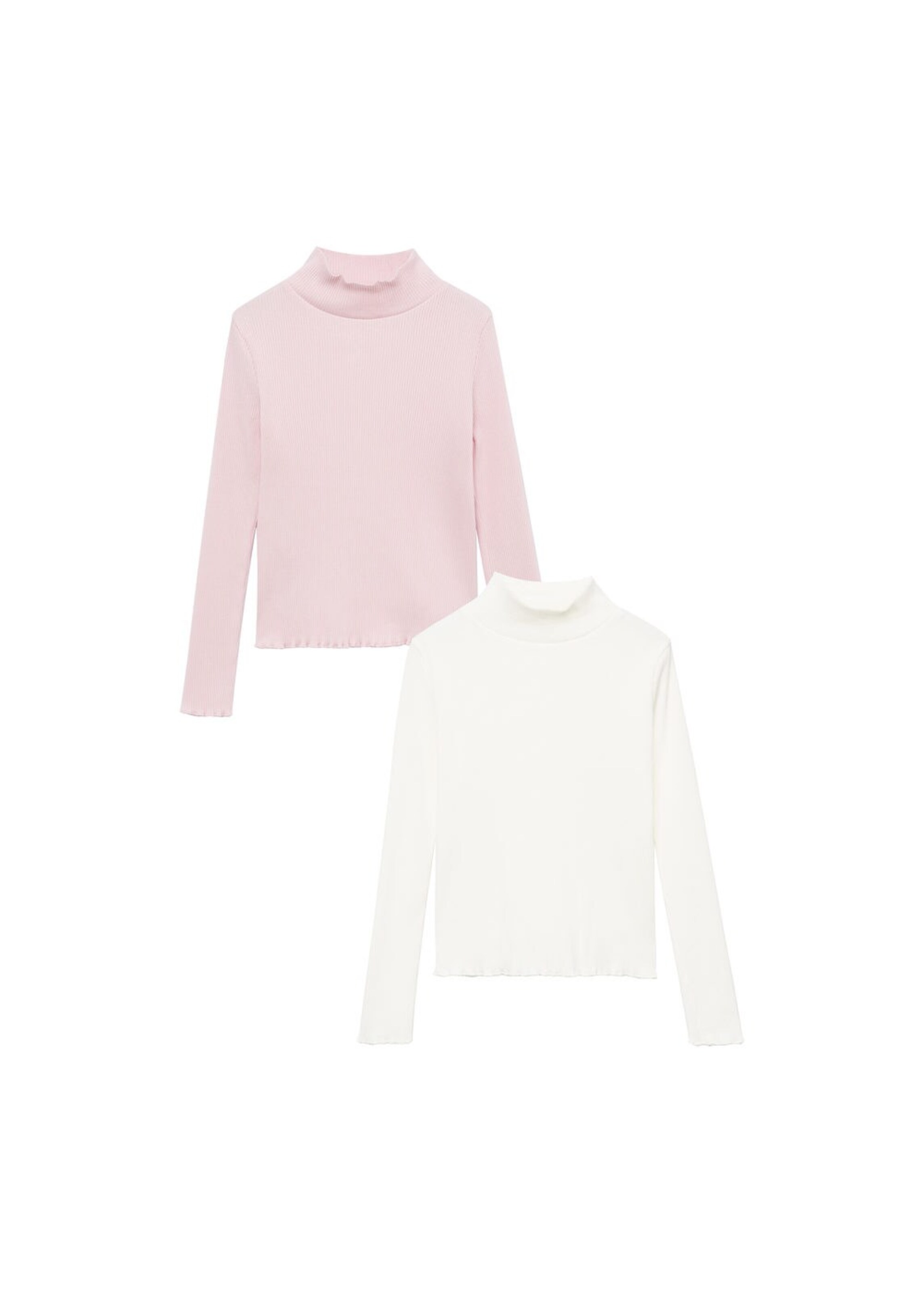 Kinder Teens (Gr. 140-176) MANGO KIDS Shirt in Pink, Weiß - XG84444