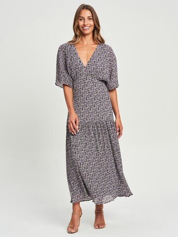 Tussah Dress 'ORIANI' in Purple