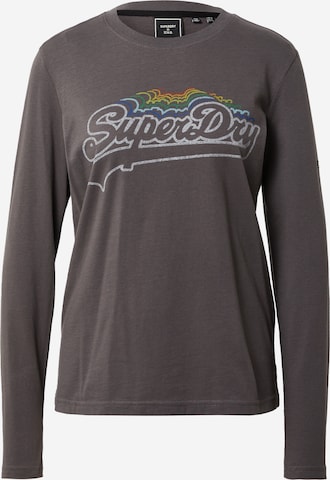 Maglietta di Superdry in grigio: frontale