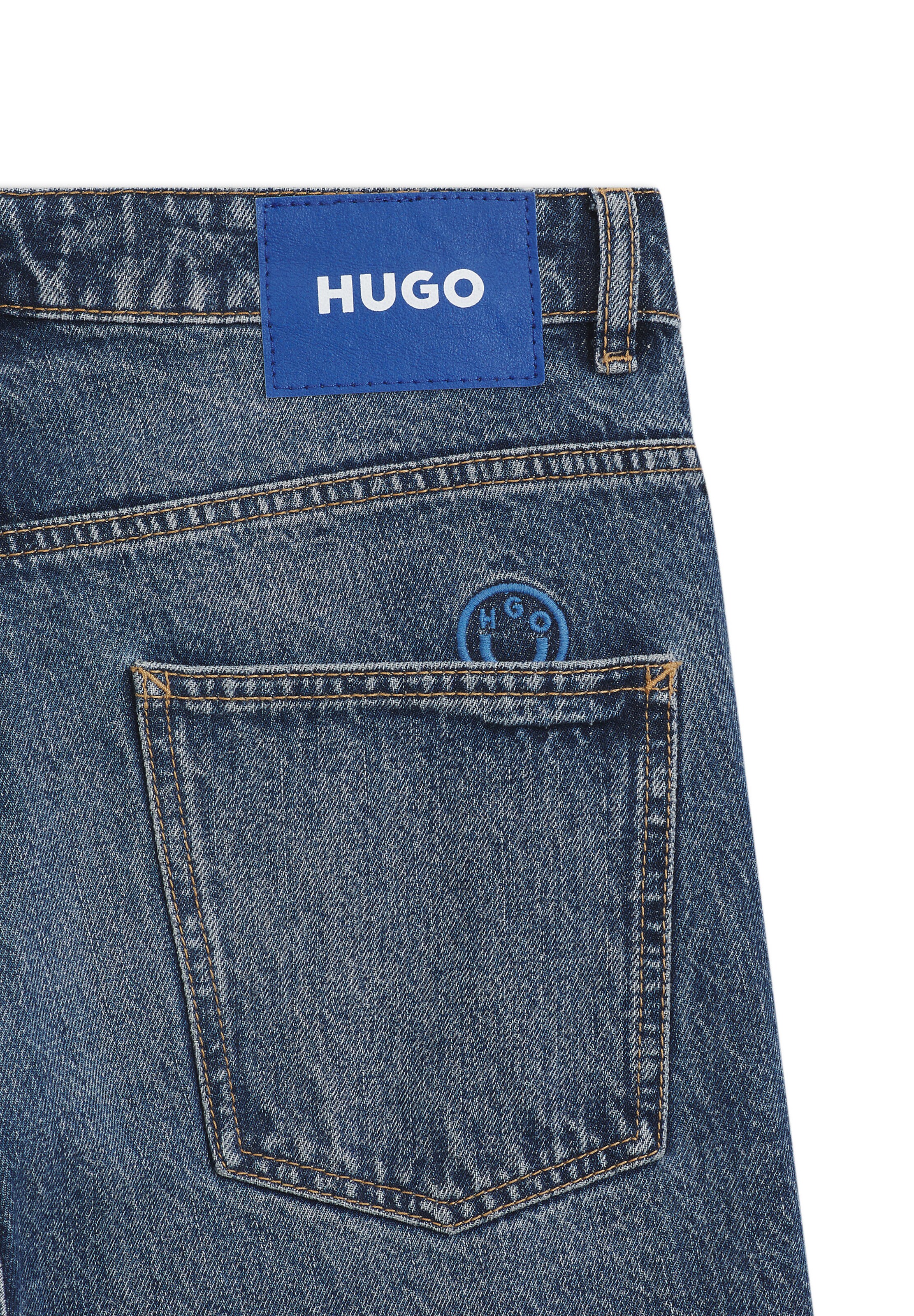 HUGOLoosefit Traperice 'Leni' - plava boja