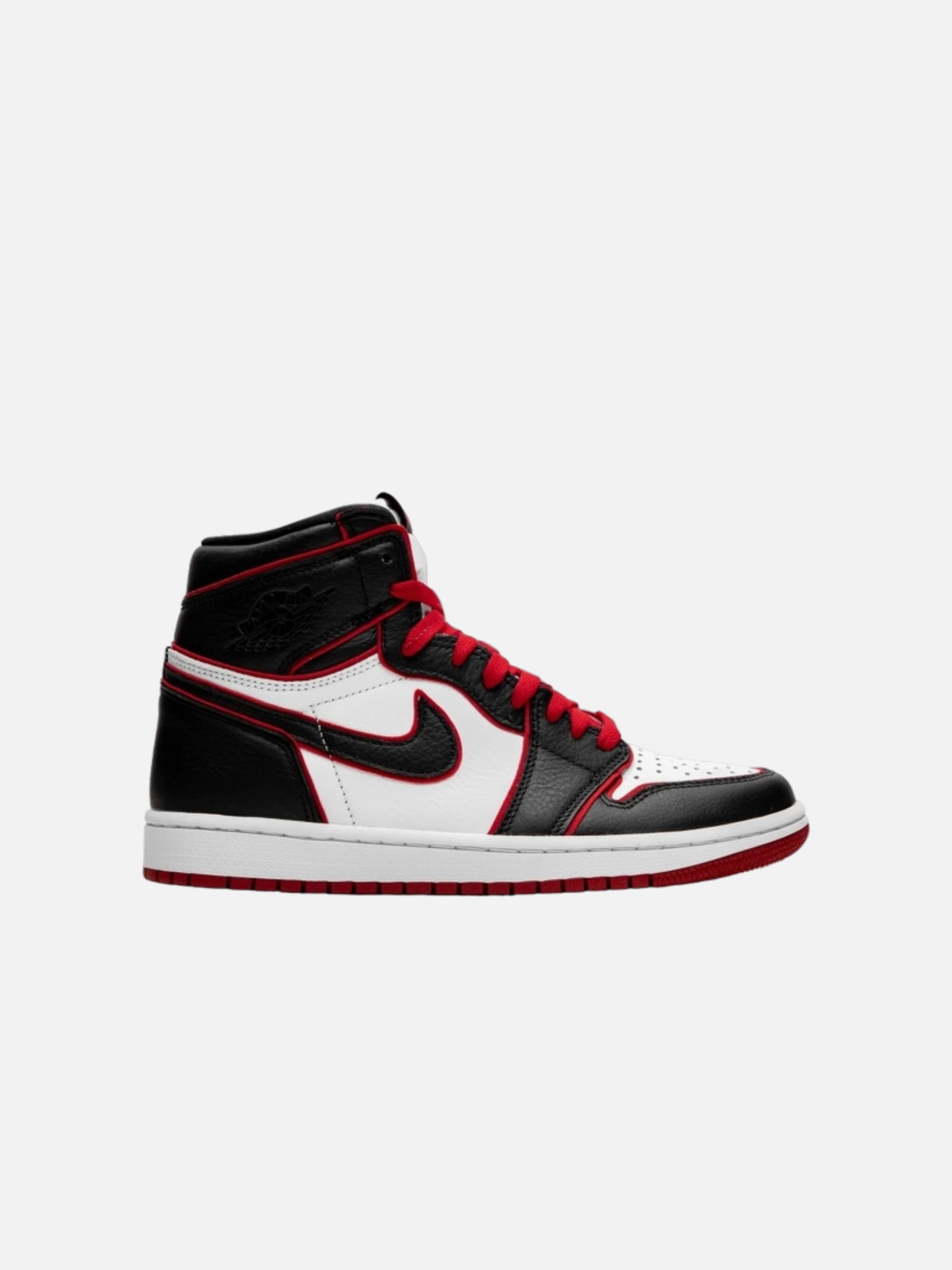 Sneaker alta 'Air 1 Retro High Bloodline' di Jordan in rosso: frontale