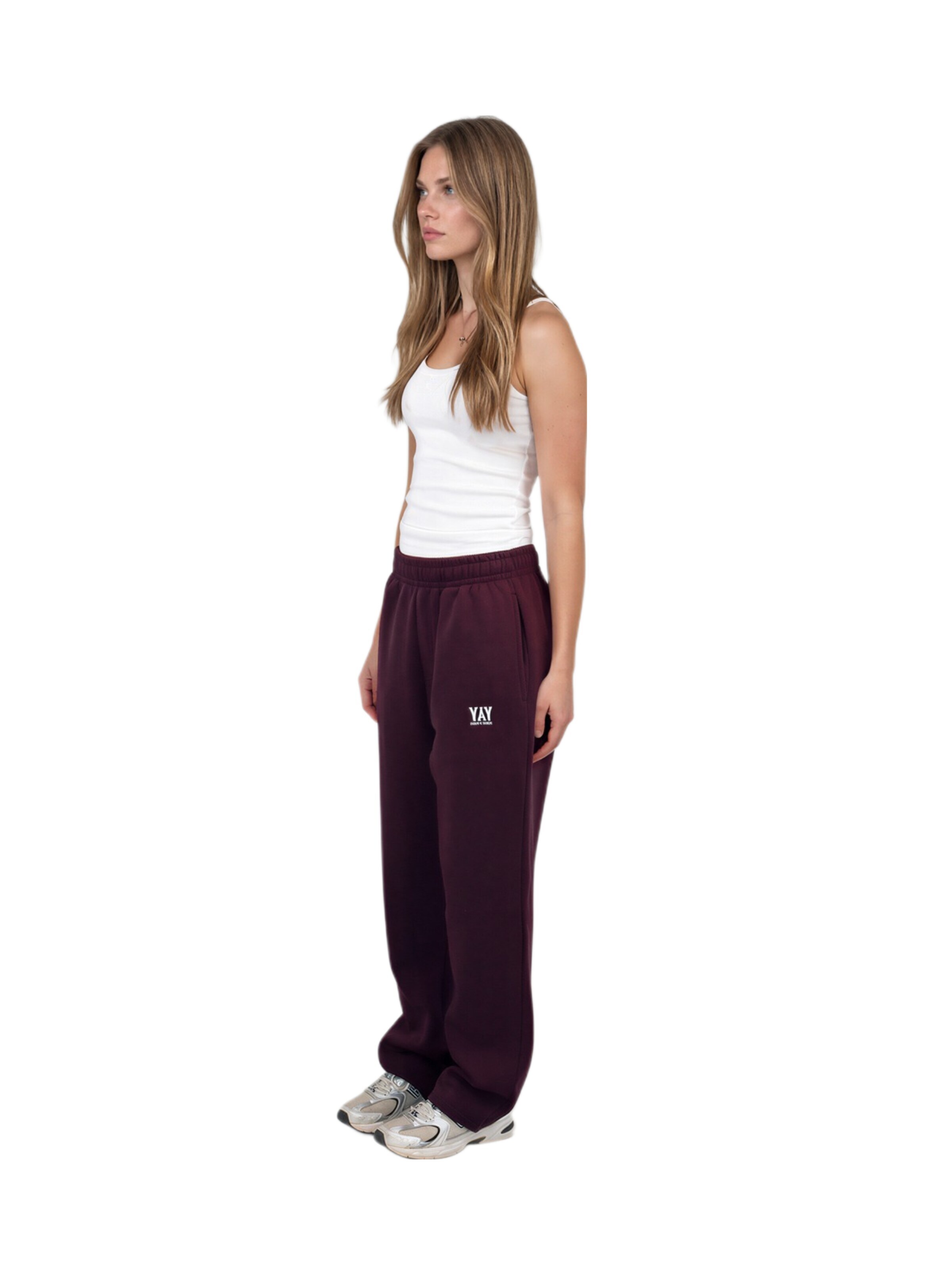 HEFTYKA Loose fit Workout Pants 'OPEN LEG JOGGER' in Purple