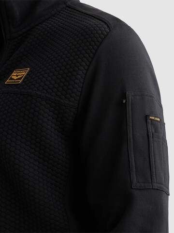 PME Legend Between-season jacket 'Sweatshirt with jacquard pattern and flight pocket' in Blue