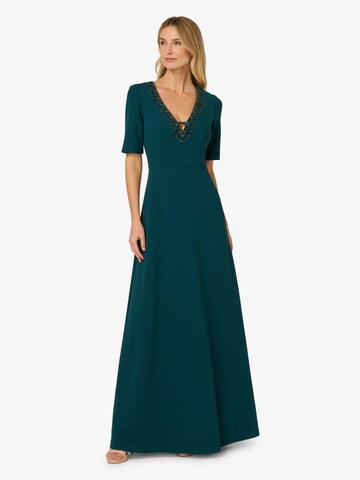 Adrianna Papell Avondjurk in Groen: voorkant