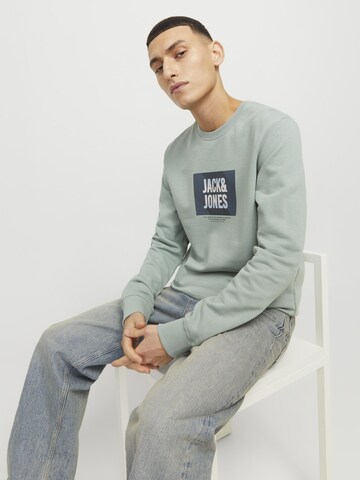 JACK & JONES Sweatshirt 'JJHudson' in Groen