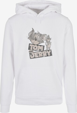 ABSOLUTE CULT Sweatshirt 'Tom And Jerry - Cartoon' in Wit: voorkant