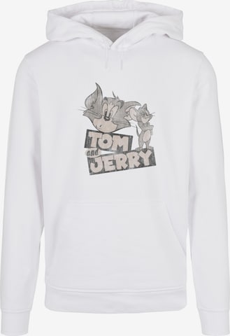 ABSOLUTE CULT Sweatshirt 'Tom And Jerry - Cartoon' in Weiß: predná strana