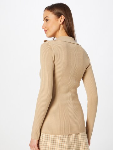 Gina Tricot Sweater 'Ines' in Brown
